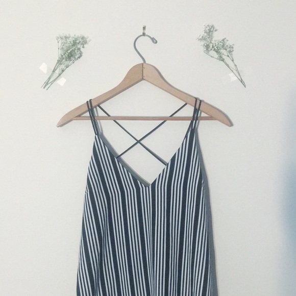 STRIPED SPAGHETTI STRAP DRESS - Picture 2 of 3